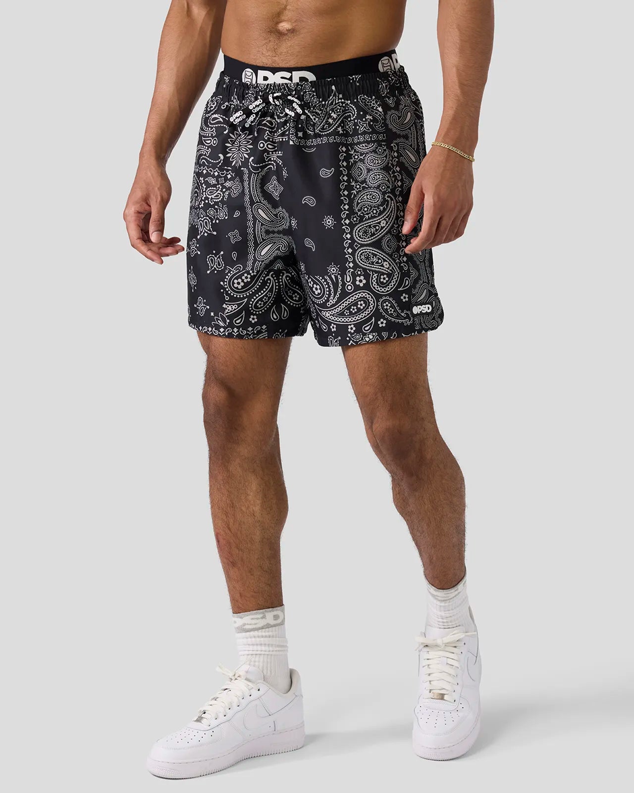 Khaki Paisley Essential Short - Image 2