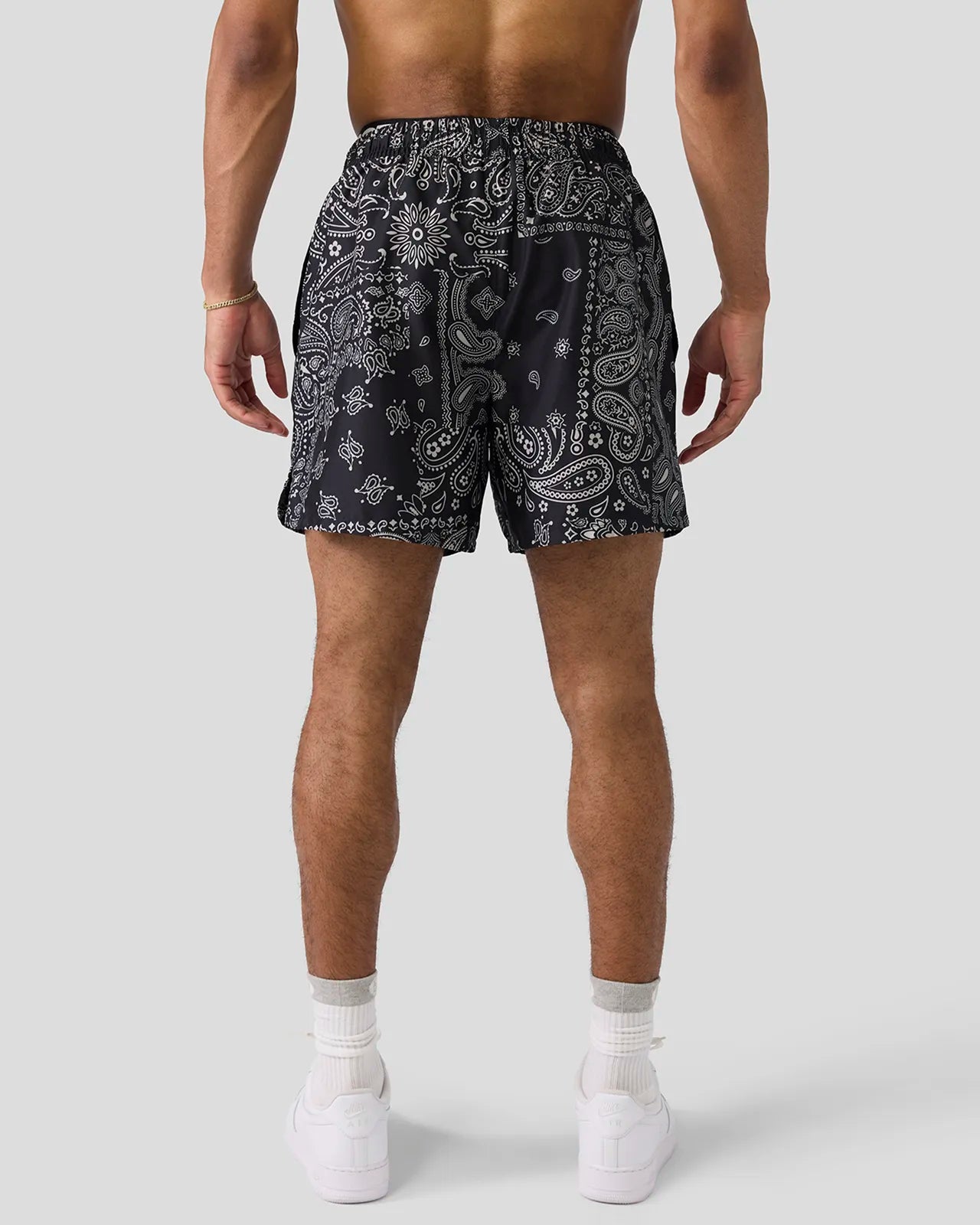 Khaki Paisley Essential Short - Image 3